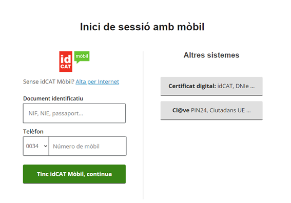 Schermata VÀLid metodo di accesso Selection.png