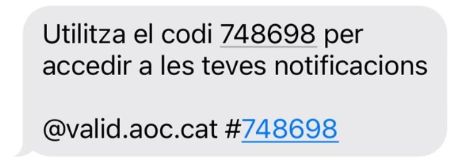 SMS avec code idCAT Mobile.png